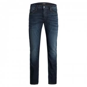 Image of Jack and Jones Jack Tim Tapered Jeans - Blue Rinse 719