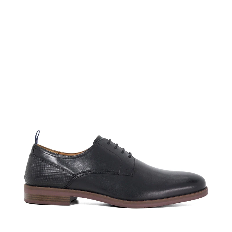 Image of Dune London Dune London Men 'Soreen' Leather Lace Up Shoes in Black Size: 10 Black 10 Male 5050808728915