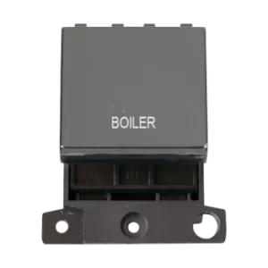 Image of Click Scolmore MiniGrid 20A Double-Pole Ingot Boiler Switch Black Nickel - MD022BN-BL