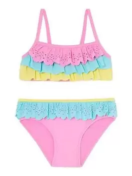 Image of Accessorize Girls Lasercut Bikini - Multi, Size Age: 9-10 Years, Women