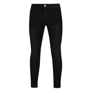 Image of 11 Degrees Essential Stretch Skinny Jeans Mens - Black