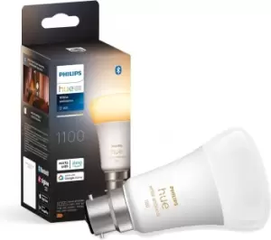 Image of PHILIPS HUE White Ambiance Bluetooth LED Bulb - B22, 1100 Lumens