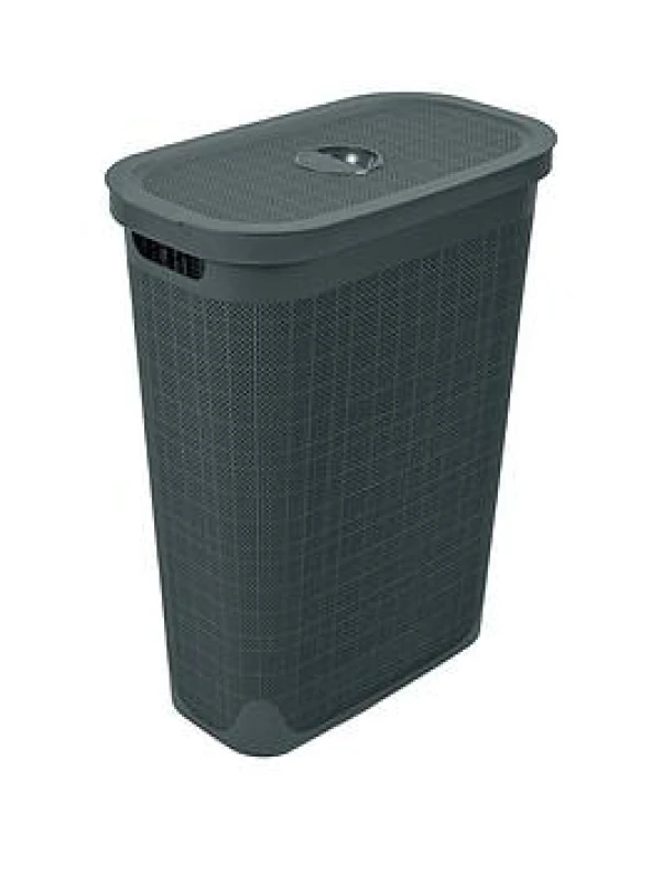 Image of Addis Hessian 40L Slim Laundry Hamper