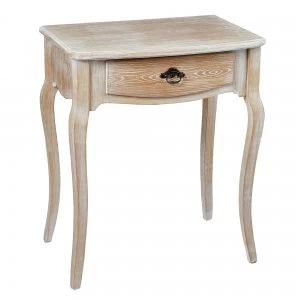 Image of Provence Oak White Lamp Table White