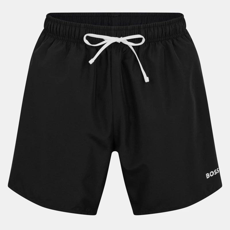 Image of Boss Mens Swim Shorts and Towel Set Black 001 male M