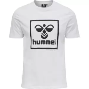 Image of Hummel Sam Short Sleeve T Shirt Mens - White