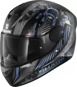 Image of Shark D-SKWAL 2 Atraxx Helmet, black-blue, Size S, black-blue, Size S