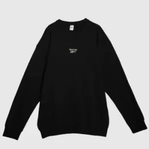 Image of Reebok Crew Sweatshirt In Black