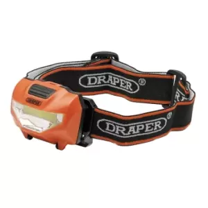 Image of Draper 3W COB LED Head Torch Orange