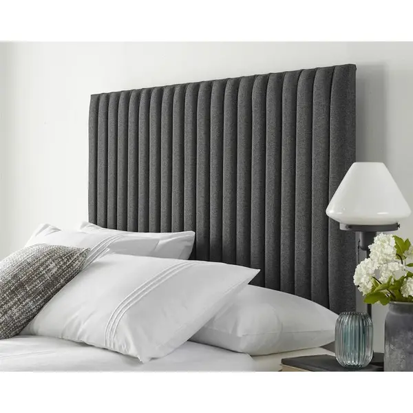 Image of Aspire Catherine Lansfield Soho Collection Headboard, Charcoal - Headboard Size Small Double 4ft 5057632028365