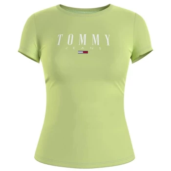 Image of Tommy Jeans Essential Slim Fit T Shirt - LT3 SHADOW LIME
