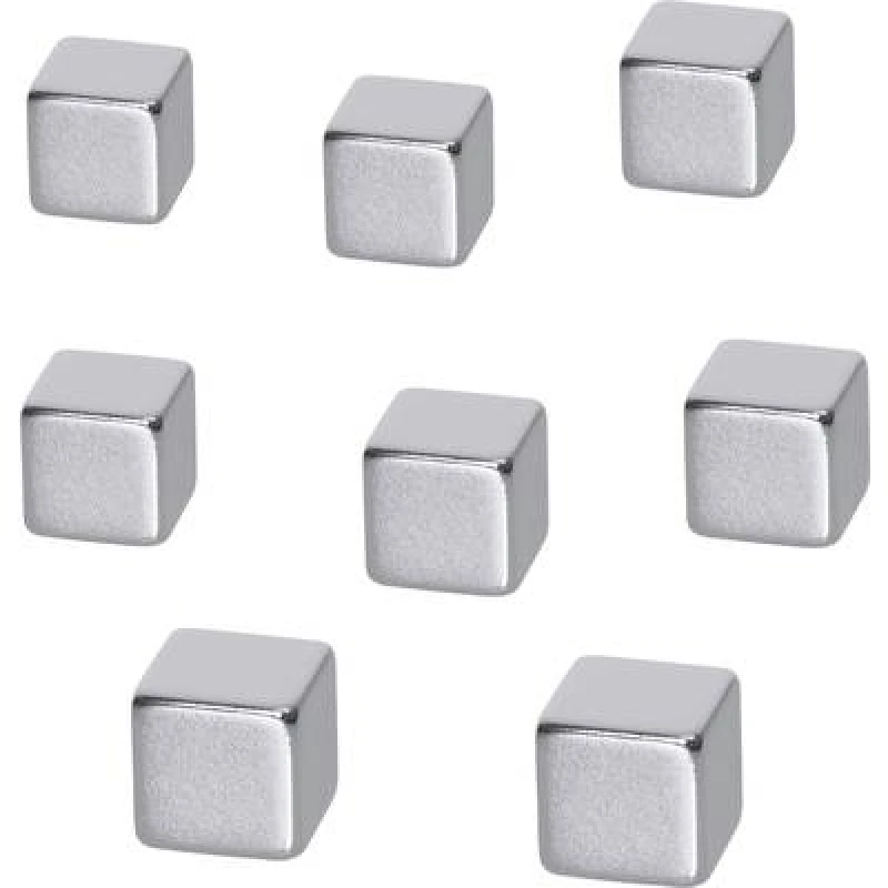 Image of Sigel Sigel Neodym magnet B3101 (W x H x D) 10 x 10 x 10 mm Cube Silver 8 pc(s) B3101 B3101