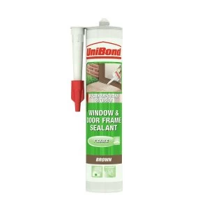 Image of Unibond Window and Door Frame Sealant - 300ml - Brown