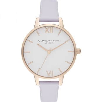 Image of Demi White Dial Parma Violet & Pale Rg Watch