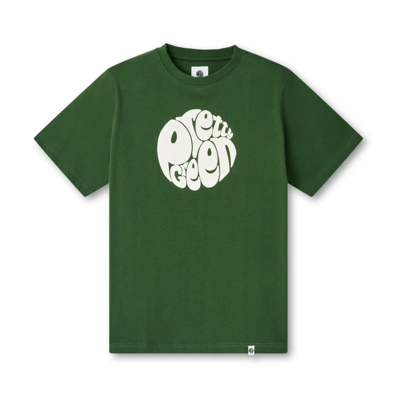 Image of Pretty Green Mens Gillespie Logo Regular Fit T-Shirt Forest male Small