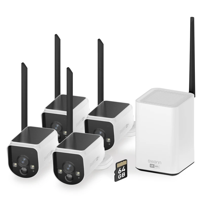 Image of Swann Swann MaxRanger 4K Wireless Security Camera System - 4 Pack