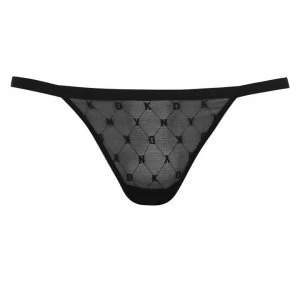 Image of DKNY Mono Mesh Bikini Briefs - Black