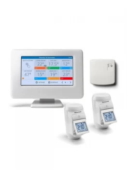 Image of Honeywell Evohome Thermostat With 2 Thermostat Radiator Valves