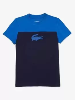 Image of Boys' Lacoste SPORT Jersey T-Shirt Size 14 yrs Navy Blue / Blue