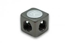 Image of EK Water Blocks EK-AF X-Splitter 4F G1/4 - Black