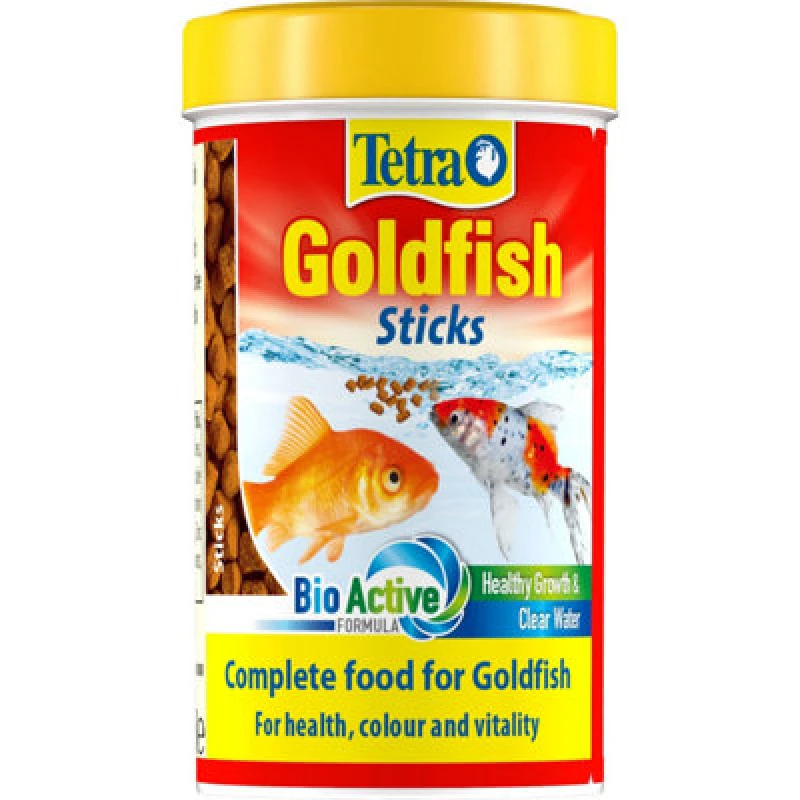 Image of Tetra Fish Food Goldfish Food Sticks, Complete Fish Food For All Goldfish, 100 Ml