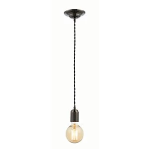 Image of Inlight Twisted Nickel Black Dimmable Cable Pendant Light - 42W E27