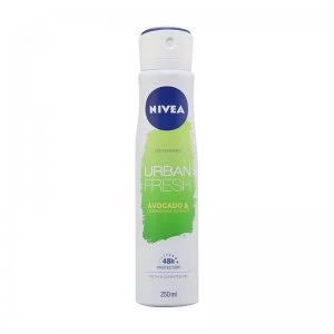 Image of Nivea Urban Fresh Avocado and Lemongrass Deodorant 250ml