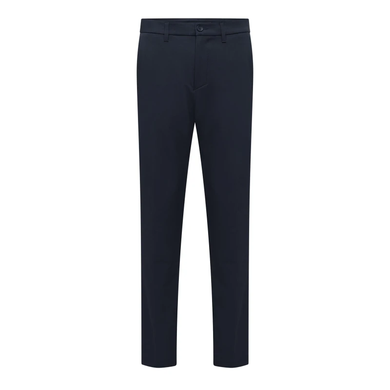 Image of Boss Mens T Commuter Straight Leg Trousers Dark Blue male 32W R