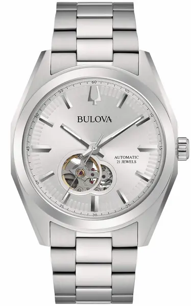 Image of Bulova Watch Classic Surveyor Automatic Mens D - Silver BUL-346
