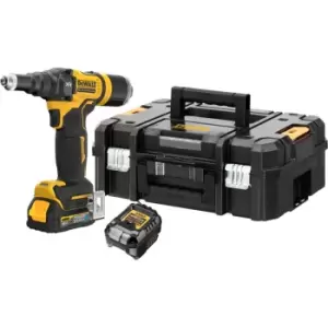 Image of DEWALT DCF403 18V XR Cordless Brushless Riveter Gun 1 x 1.7ah Li-ion Powerstack Charger Case