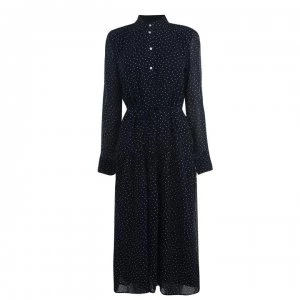 Image of Gant Dot Chiffon Dress - 433 Eve Blue