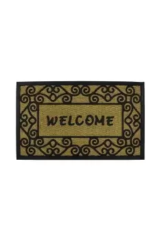Image of Woven Coir Tuffscrape Doormat 45x75cm Welcome