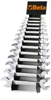 Image of Beta Tools 55 /SP13-13 Set of 13 Double Open End Spanners Rack| 000550186