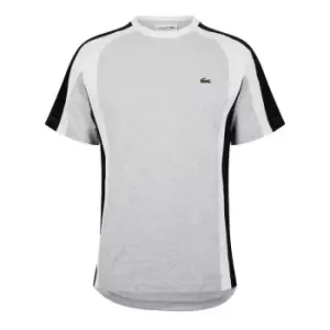 Image of Lacoste Colour Block T Shirt - Grey
