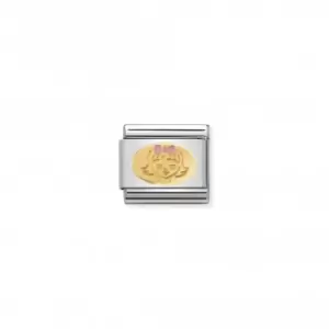 Image of Nomination Composable Classic Daily Life Gold Little Girl Link 030242/35