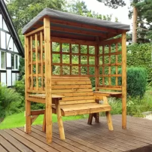 Image of Charles Taylor Wentworth Two Seat Arbour with Grey Canopy