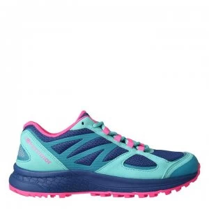 Image of Karrimor Tempo 5 Trail Running Shoes Junior Girls - Teal/Blue/Pink