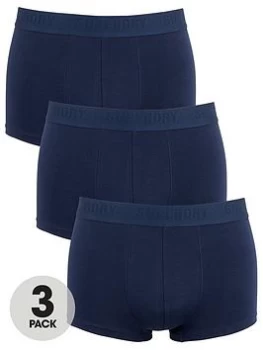 Image of Superdry Trunk Multi Triple Pack - Navy, Size S, Men
