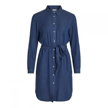 Image of Vila Denim Dress - Dark Blue