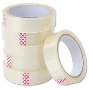Image of 5 Star Value Clear Tape 25mmx66m Polypropylene Pack of 6