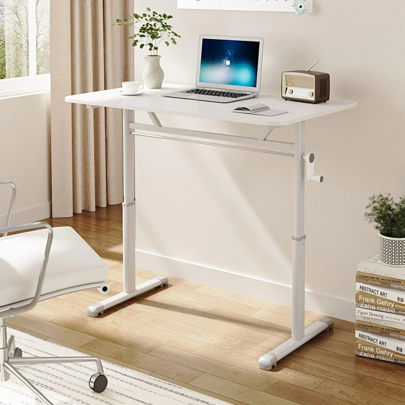 Image of Kabinet UK Manual Height-Adjustable Office Desk White unisex XL