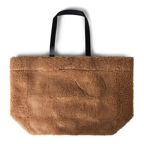 Image of STAND STUDIO Teddy Shopper Tote Bag - Beige One Size