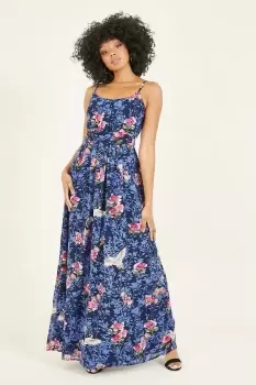 Image of Crane Print 'Ashley' Maxi Dress