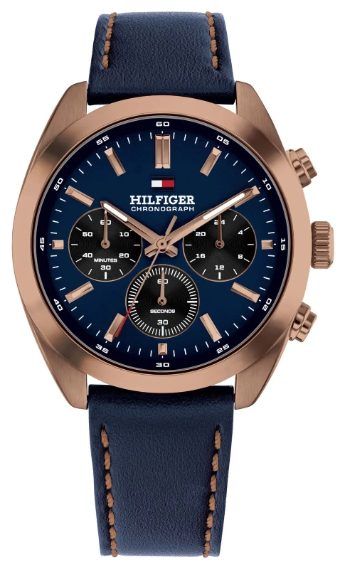 Image of Tommy Hilfiger 1710721 Hudson Chronograph (40mm) Blue Dial Watch