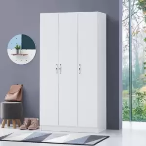 Image of Essential 3 Door Double Wardrobe White