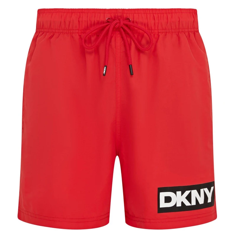 Image of DKNY Mens Swim Shorts Kos Red male Medium