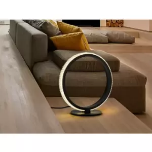 Image of Schuller Lighting - Schuller Ring Integrated LED Table Lamp Matt Black 3000K