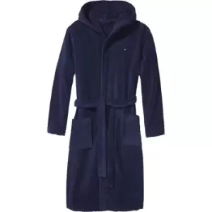 Image of Tommy Hilfiger Hooded Bathrobe - Blue