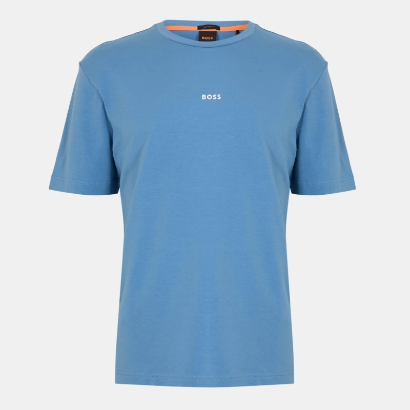 Image of Boss Mens Oversized T-Shirt Open Blue male S