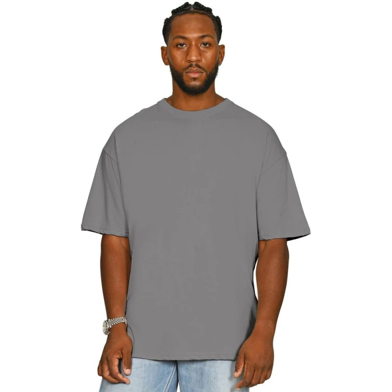 Image of Casual Classics Mens Core 180 Combed Ringspun Cotton Tall T-Shirt in Charcoal Size: Small Charcoal Male S